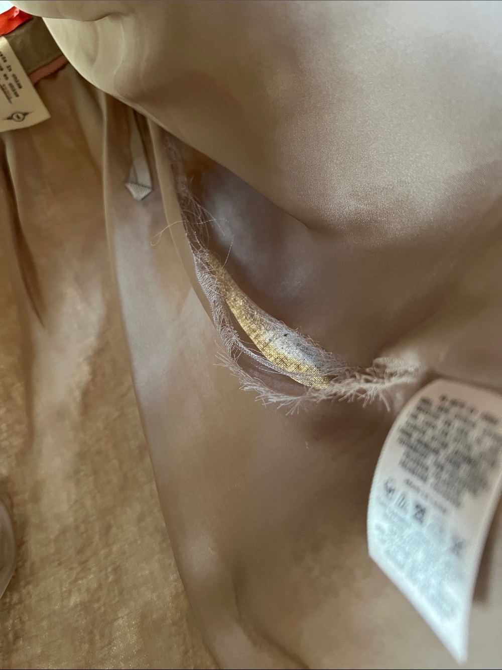 Anthropologie Cartonnier cream linen blend skirt 4 - Picture 10 of 10